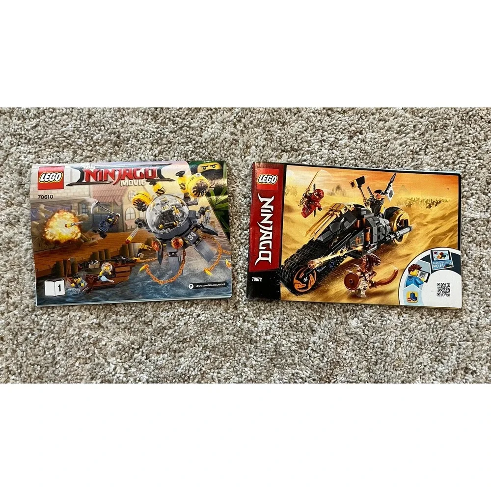 LEGO Ninjago Instruction Manual Booklets Lot 6 71738 70641 70667 70672 70610